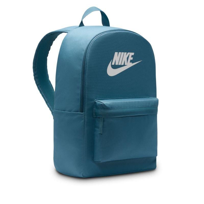 Nike Heritage Classic Backpack Teal Blue Spacious Main Compartment Front Zipper Pocket.